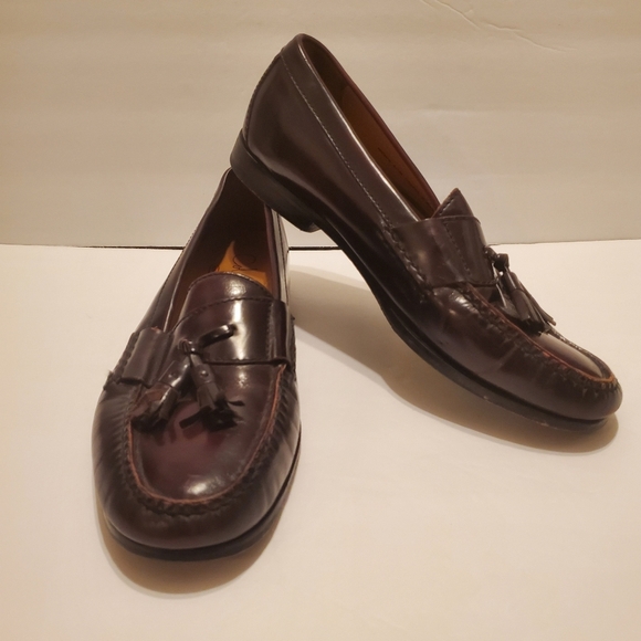 GUC Cole Haan Pinch Tassel Loafer Mens size 8.5 Burgundy Leather C06588 main image 7
